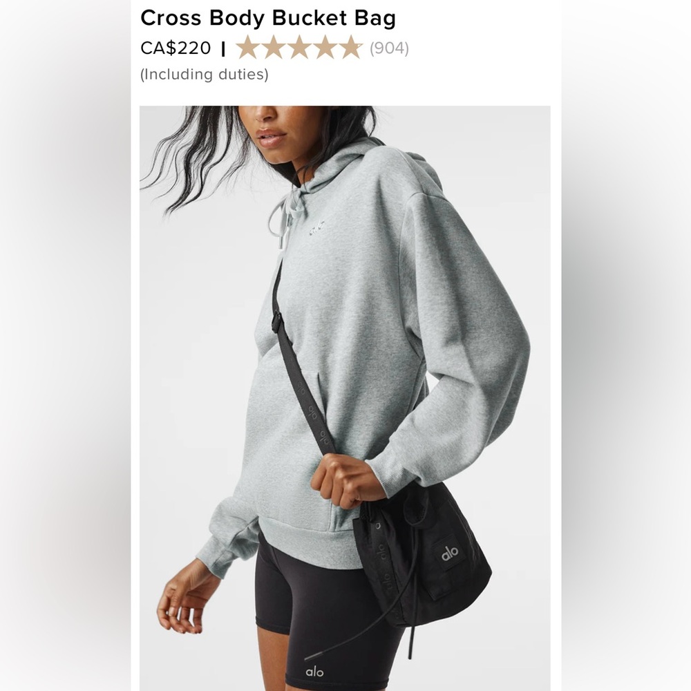 Alo yoga crossbody bucket bag